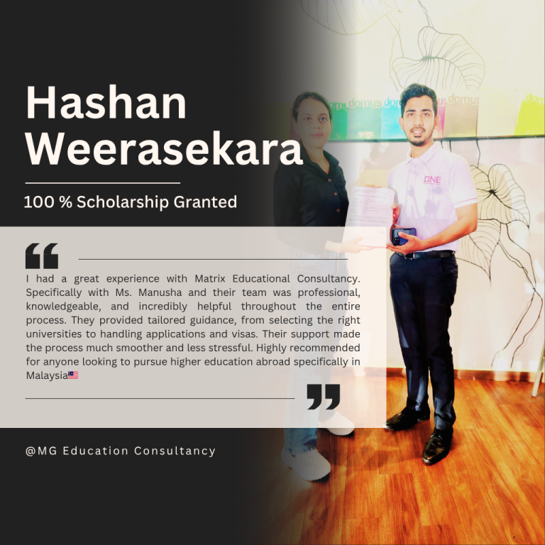 Success Stories of MG Education Consultancy