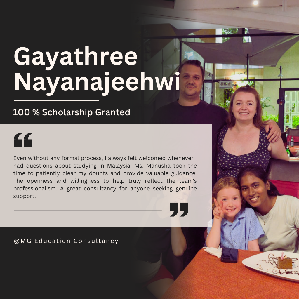 Success Stories of MG Education Consultancy