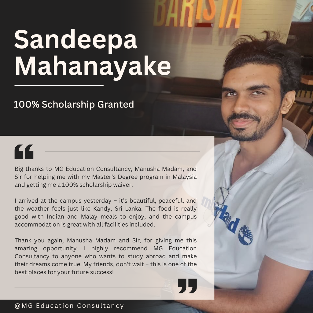 Success Stories of MG Education Consultancy